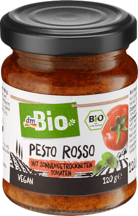 Pesto Rosso mit sonnengetrockneten Tomaten dmBio