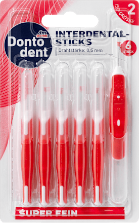 Interdentalbürsten Rot 0,5 mm ISO 2 Dontodent