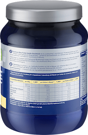 Whey Protein Pulver, Vanille-Geschmack Sportness