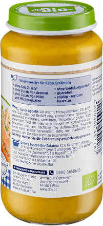 Gemüsereis mit Lachs ab dem 12. Monat, Demeter  dmBio