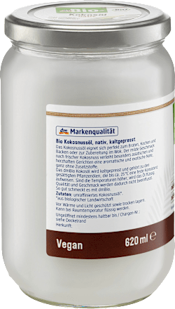 dmBio Kokosöl nativ, Naturland dmBio