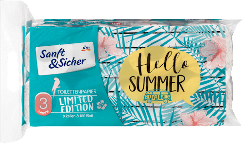 Toilettenpapier Saison 8 x 180 Blatt Sanft&Sicher