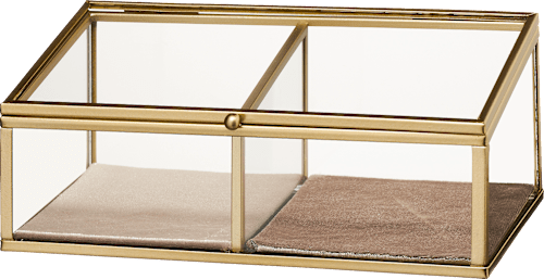 Schmuckkasten, Gold (10,7x16,2x25,7cm) keine Marke