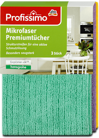 Törlőkendő, mikroszálas, prémium Profissimo