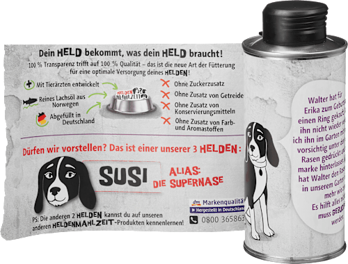 Nahrungsergänzung Hund 100% pures Lachs-Öl Dein Bestes