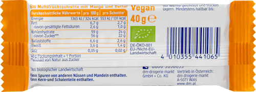 Fruchtschnitte Mango dmBio