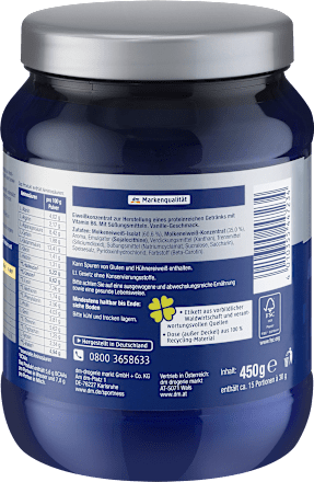 Whey Protein Pulver, Vanille-Geschmack Sportness