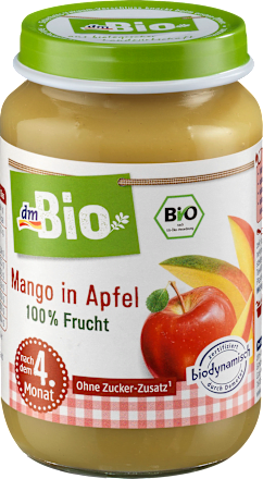 Mango in Apfel nach dem 4. Monat, Demeter dmBio