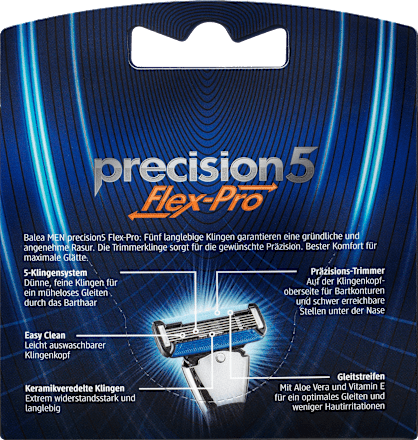 Rasierklingen precision5 Flex-Pro Balea MEN