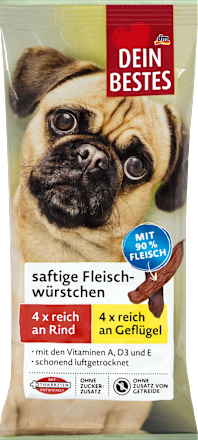 Šťavnaté mäsové klobásky Dein Bestes