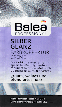Krem redukujący żółty odcień do siwych, białych i farbowanych włosów blond Balea PROFESSIONAL