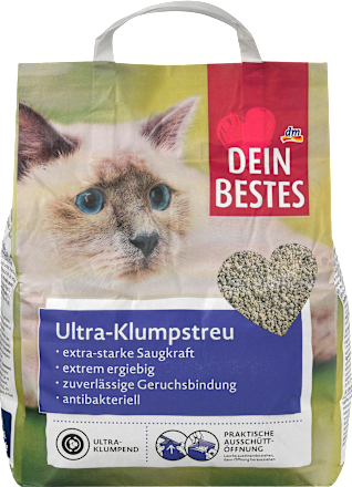 Lettiera igienica per gatti ultra agglomerante DEIN BESTES