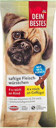 Kobasice za pse od govedine i živinskog mesa, 8 komada DEIN BESTES