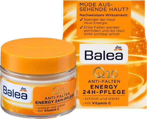 Tagescreme Q10 Anti-Falten Energy 24h Pflege Balea