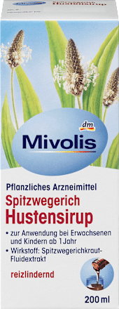 Spitzwegerich Hustensirup  Mivolis