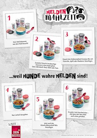 Nassfutter Hund Gemüsemix, Heldenmahlzeit Dein Bestes