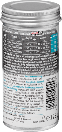 Nahrungsergänzung Hund Vitamin-Mineralstoff-Mix Dein Bestes