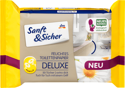 feuchtes Toilettenpapier Deluxe Kamille Nachfüllpack Sanft&Sicher