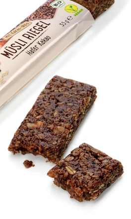 Müsli Riegel Hafer Kakao Nibs  dmBio