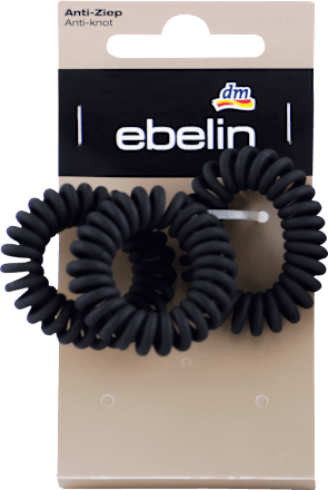 Spiralne gumice za kosu – crne ebelin