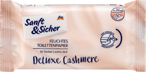 Papier toaletowy nawilżany Deluxe Cashmere Sanft&Sicher