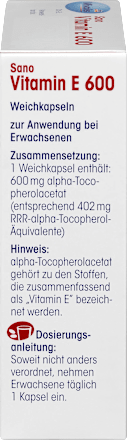 Sano Vitamin E 600, Weichkapseln Mivolis
