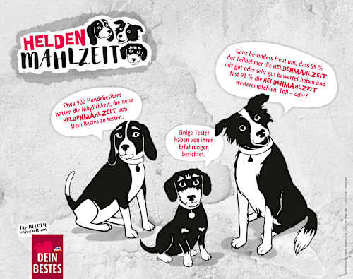 Nassfutter Hund purer Gemüsemix mit Petersilie, Heldenmahlzeit Dein Bestes