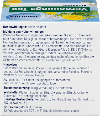 Arznei-Tee, Verdauungstee  Mivolis