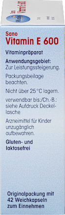 Sano Vitamin E 600, Weichkapseln Mivolis