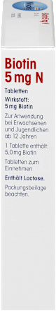 Biotin 5 mg N, Tabletten Mivolis