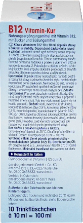 B12 Vitamin-Kur, Trinkampullen, 10 St. Mivolis