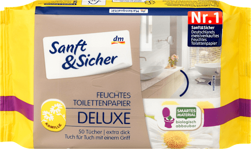 feuchtes Toilettenpapier Deluxe Kamille Nachfüllpack Sanft&Sicher