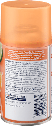Lufterfrischer Automatisches Duftspray Zitrustraum Nachfüllpack Denkmit