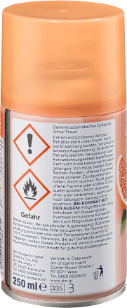 Lufterfrischer Automatisches Duftspray Zitrustraum Nachfüllpack Denkmit