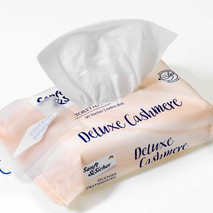 Papier toaletowy nawilżany Deluxe Cashmere Sanft&Sicher