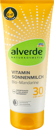Vitamin Sonnenmilch Bio-Mandarine LSF 30 alverde NATURKOSMETIK