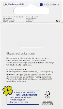 Ohrstecker rosévergoldeter Modeschmuck ebelin