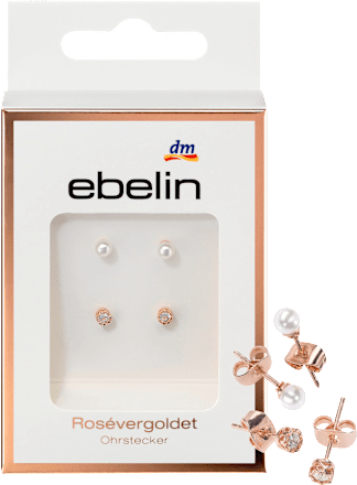 Ohrstecker rosévergoldeter Modeschmuck ebelin