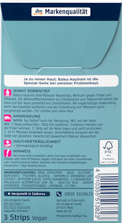 Hautrein Anti-Mitesser Nosestripes Balea
