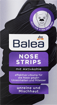 Nosestrips mit Aktivkohle Balea