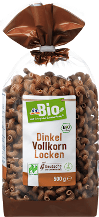 Nudeln, Locken aus Dinkel Vollkorn dmBio