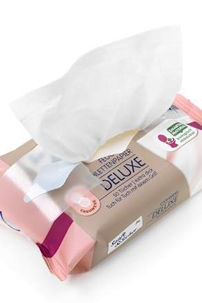 vlhčený toaletní papír Deluxe Sanft&Sicher