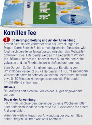 Arznei-Tee, Kamillen Tee  Mivolis