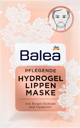 Lippenmaske Hydrogel Weiß Balea