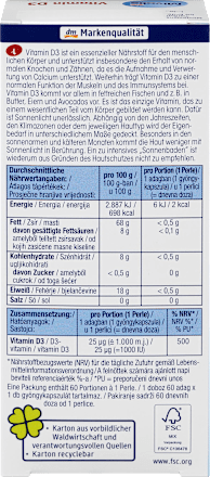 Vitamin D3, Perlen 60 St. Mivolis
