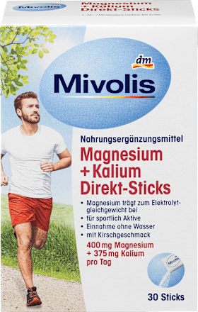 Magnesium + Kalium Direkt-Sticks, 30 St. Mivolis
