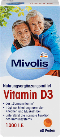 Vitamin D3, Perlen 60 St. Mivolis