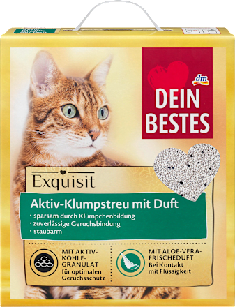 Katzenstreu, Exquisit, Aktiv-Klumpstreu mit Aloe Vera Duft Dein Bestes