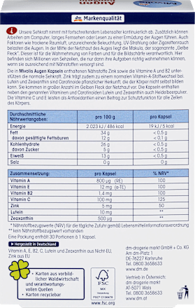 Augen Kapseln  30 St. Mivolis