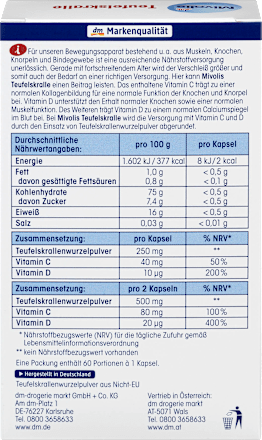 Teufelskralle Kapseln, 60 St. Mivolis